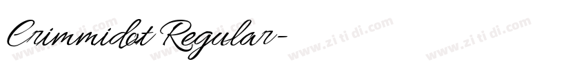 Crimmidot Regular字体转换 Crimmidot Regular字体转换